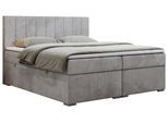 BOXBETT LOPE 200/200 - Hellgrau Velvet - H3