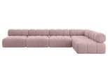 ECKSOFA modulares Sofa Samaro-L3 - 380x190x70 cm Rosa Cord