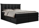 BOXSPRINGBETT PREMIUM 10 KING 180/200 Schwarz Kunstleder - H3