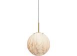 IT'S ABOUT ROMI Hängeleuchte "CARRARA", weiß, 1, Ø 28cm H: 278cm, 1 Stk., Leuchten, Marmor Look, Hängeleuchte