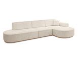 ECKSOFA Ottomane Rechts MARI-L2-v1 - 328x171x83 cm Beige Cord