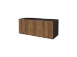 LOWBOARD NOA-2-W 100x40x40 cm - Schwarz / Katania