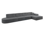 ECKSOFA Ottomane Rechts IREA-L3-v3 - 412x165x77 cm Duneklgrau