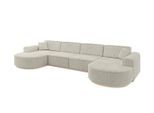 WOHNLANDSCHAFT MARI-U2-v1 - 388x171x83 cm Creme Cord