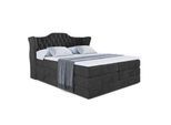 BOXSPRINGBETT VILA KING - 140x200 - H3/H4 - Schwarz