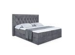 BOXBETT mit H3-Matratze und Lattenrost - NOEL - 160x200 Dunkelgrau