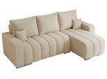 ECKSOFA KIRASSO L Beige Boucle