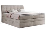 BOXSPRINGBETT GOLD-10 KING 160/200 Beige Struktur - H4