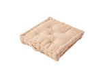 SITZKISSEN beige 40/40/8 cm – Bodenkissen unifarben