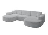 WOHNLANDSCHAFT MARI-U1 - 303x171x79 cm Grau Cord