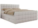 BOXSPRINGBETT ALTIVO KING DUO 120/200 - Weiß Kunstleder - H4
