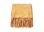 WOHNDECKE Chenille 150/200 cm, 100% Baumwolle gestreift