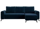 ECKSOFA Axel Velvet Dunkelblau