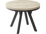 ESSTISCH Lume runder ausziehbarer, Sonoma Eiche 100-150/100/76 cm