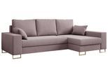 ECKSOFA Dorian Velvet Rosa