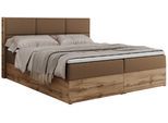 BOXBETT ALBERO 2 - 180/200 Braun Kunstleder - H4
