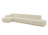ECKSOFA Ottomane Links MARI-L3-v2 - 413x171x83 cm Beige Bouclé