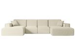 WOHNLANDSCHAFT SIERRA-U - 349x169x80 cm Beige Bouclé
