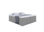 BOXBETT mit H3-Matratze und Lattenrost - MARCE BW - 160x200 Grau