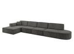 ECKSOFA Ottomane Links IREA-L3-v4 - 412x165x77 cm Ecru