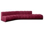 ECKSOFA modulares Sofa Brilo-L1 - 380x174x70 cm Bordeauxrot