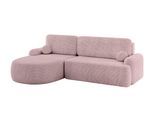 ECKSOFA mit Schlaffunktion und Bettkasten LIRA-L - 264x172x89 Rosa
