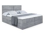 BOXBETT mit Matratze H3 und Lattenrost - AURA - 180x200 Grau