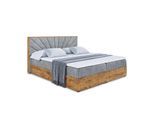 BOXBETT mit Matratze H4 und Lattenrost - LOLLI6 - 160x200 - Grau