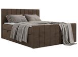 BOXSPRINGBETT ALVER DUO 200/200 - Braun Velvet - H4