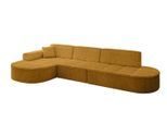 ECKSOFA Ottomane Links TARO-L2 - 328x171x79,5 cm Senfgelb