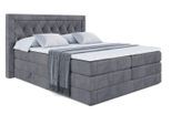 BOXSPRINGBETT NOEL KING - 200 x 200 - H3/H4 - Dunkelgrau