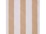 BAUMWOLLSTOFF Meterware beige-weiß gestreift, 150 cm