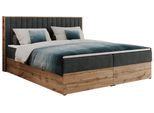 BOXBETT ALBERO 4 - 120/200 Dunkelgrau Struktur - H3