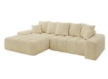 ECKSOFA Ottomane Links ENSI-L - 267x164x88 cm Taupe