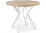 ESSTISCH Austin runder ausziehbarer, Sonoma Eiche 100-180/100/76 cm
