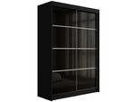 KLEIDERSCHRANK PEKA III - 120 cm - Schwarz