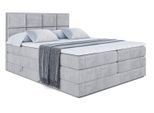 BOXSPRINGBETT NOVA KING - 200 x 200 - H3/H4 - Hellgrau