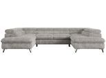 WOHNLANDSCHAFT PEDRO U Cord Grau