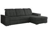 ECKSOFA MADRITO L - Dunkelgrau Struktur - Rechts