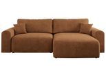 ECKSOFA NELSON Orange Struktur