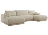 WOHNLANDSCHAFT RINA U Creme Strukture