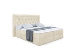 BOXBETT mit H4-Matratze und Lattenrost - NOEL - 160x200 Beige