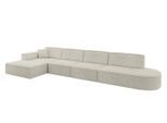 ECKSOFA Ottomane Links IREA-L3-v4 - 412x165x77 cm Creme