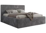 POLSTERBETT TILIANO CLASSIC 180/200 - Grau Cord - ohne Matratze