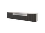 LOWBOARD KITO-W 200x40x41 cm - Weiß / Schwarz