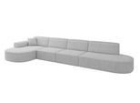 ECKSOFA Ottomane Links MARI-L3 - 413x171x79 cm Grau Tissu