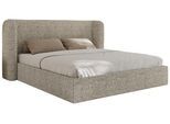 POLSTERBETT EMORA CLASSIC 140/200 - Beige Strukture - Multipocket-Matratze