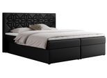 BOXBETT LEILA 200/200 Schwarz Kunstleder - H4
