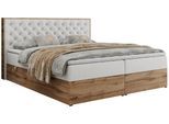 BOXBETT ALBERO 3 - 120/200 Weiß Kunstleder - H4