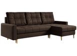 ECKSOFA Astra Braun Velvet